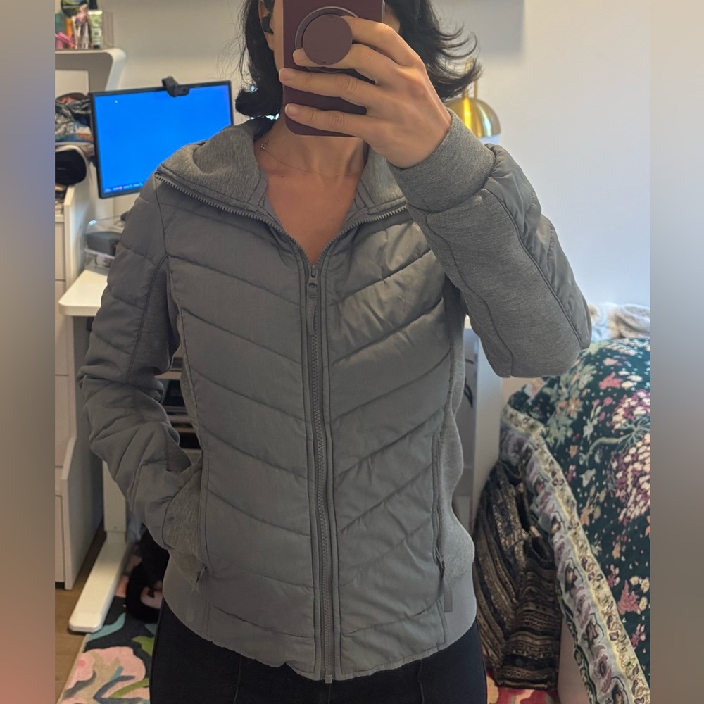 Women's Gray Puffer Jacket